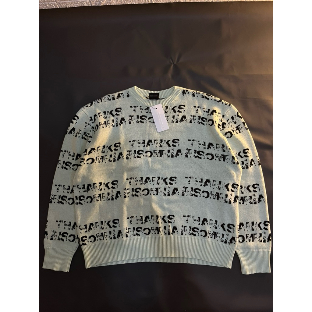 SWEATER KNIT THNXMN ART ILONKA MINT GREEN SZ S