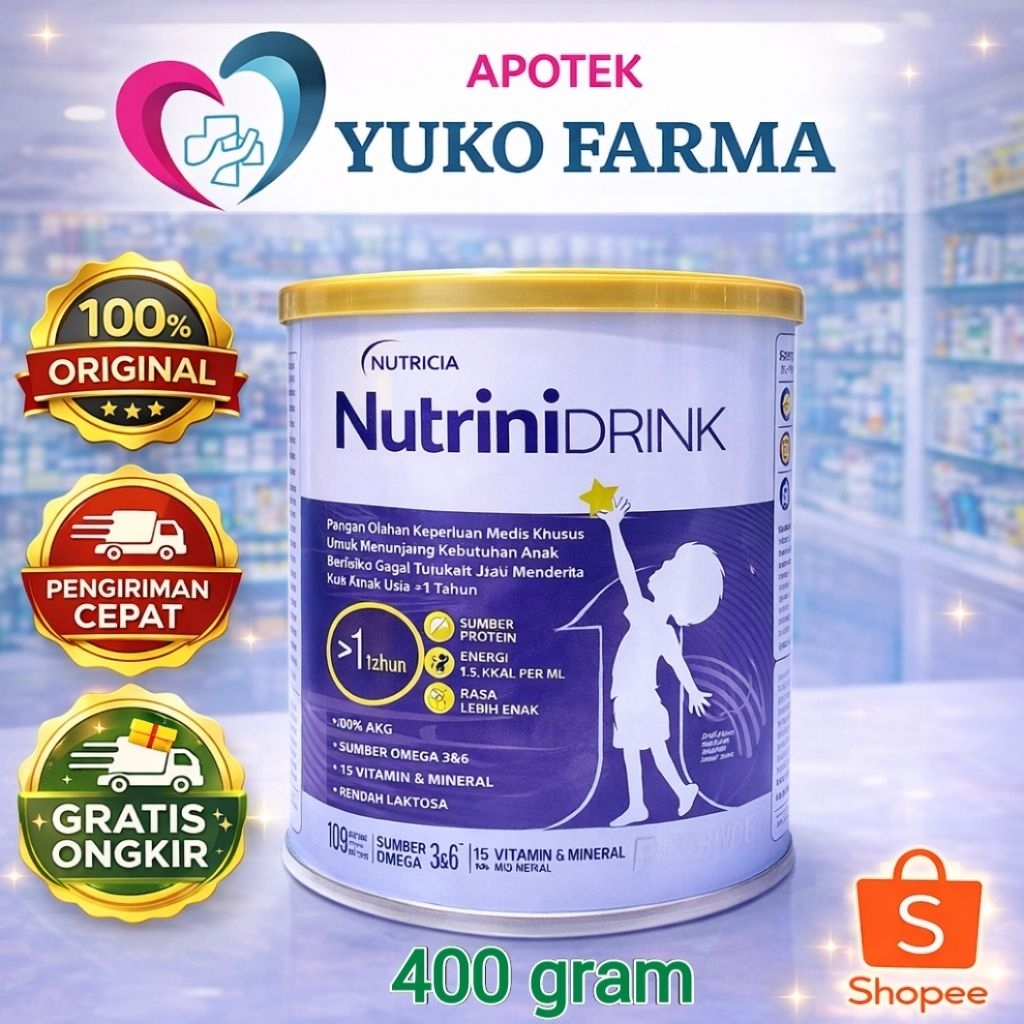 Nutrinidrink Powder 400G Susu Bubuk Formula Pertumbuhan