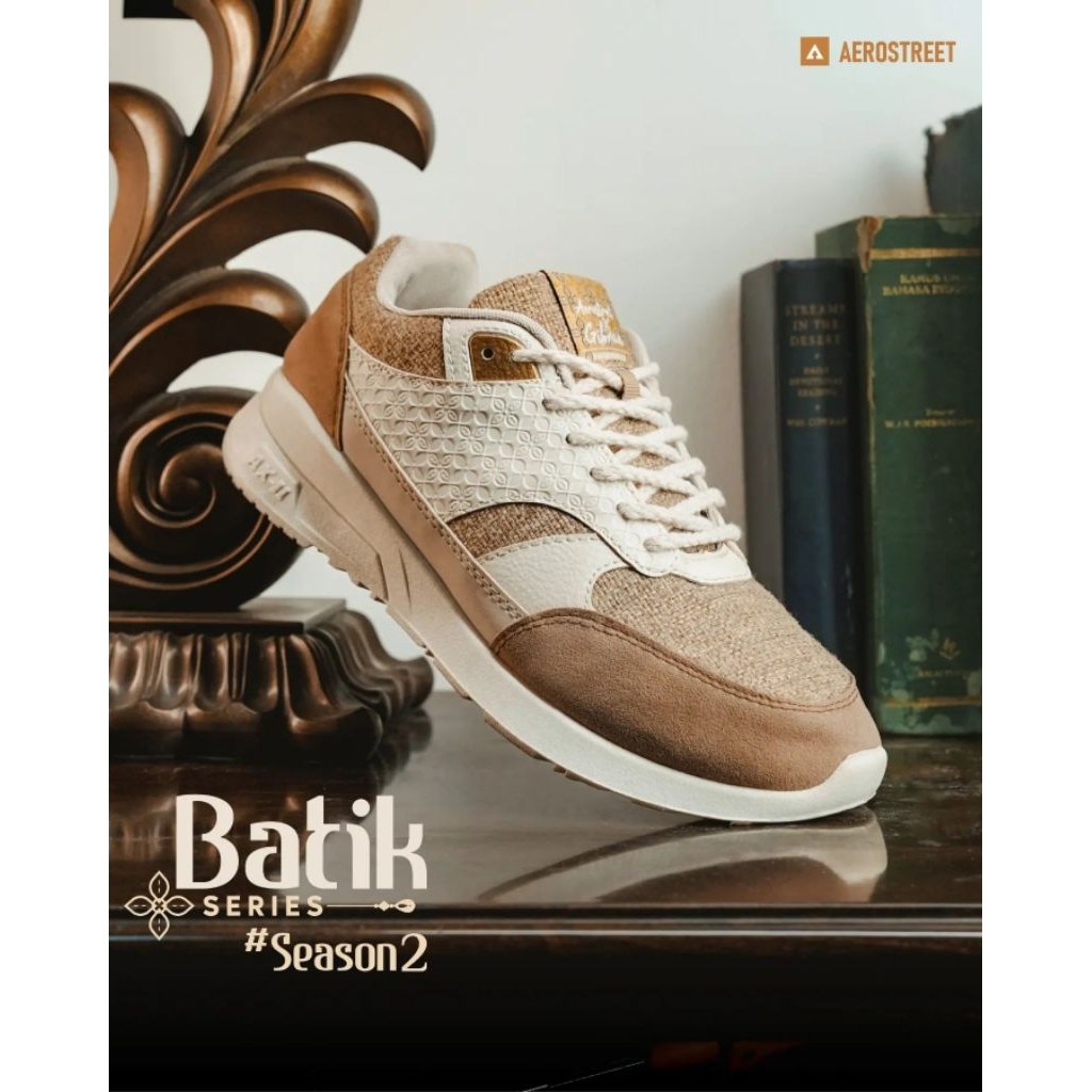 Aerostreet 37-44 X Gibran - Sepatu Batik Sneaker Kasual Pria Wanita