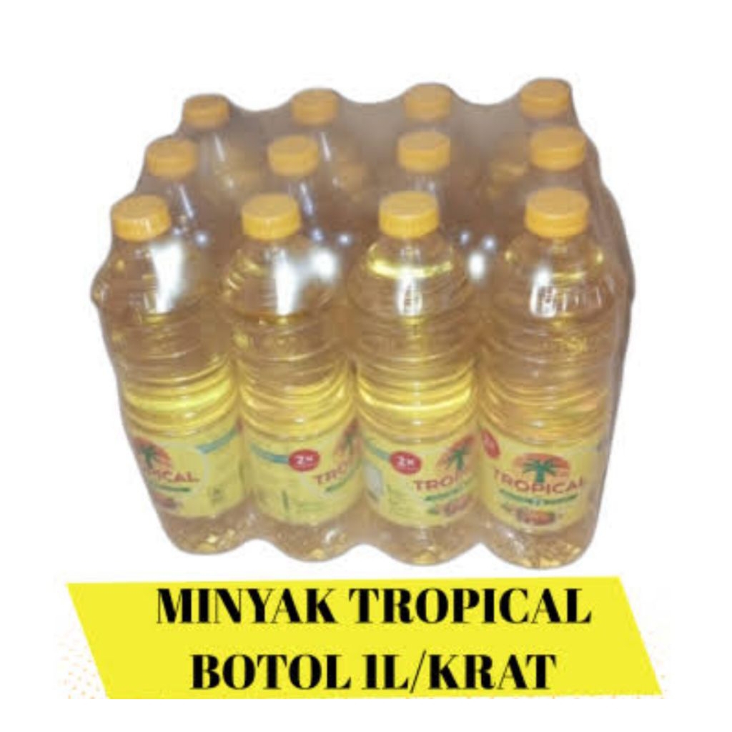 minyak goreng tropikal 1L 1dos
