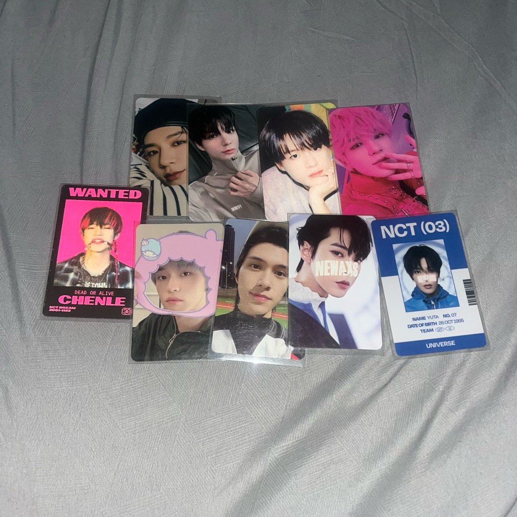 wts photocard nct jeno chenle hendery yuta doyoung