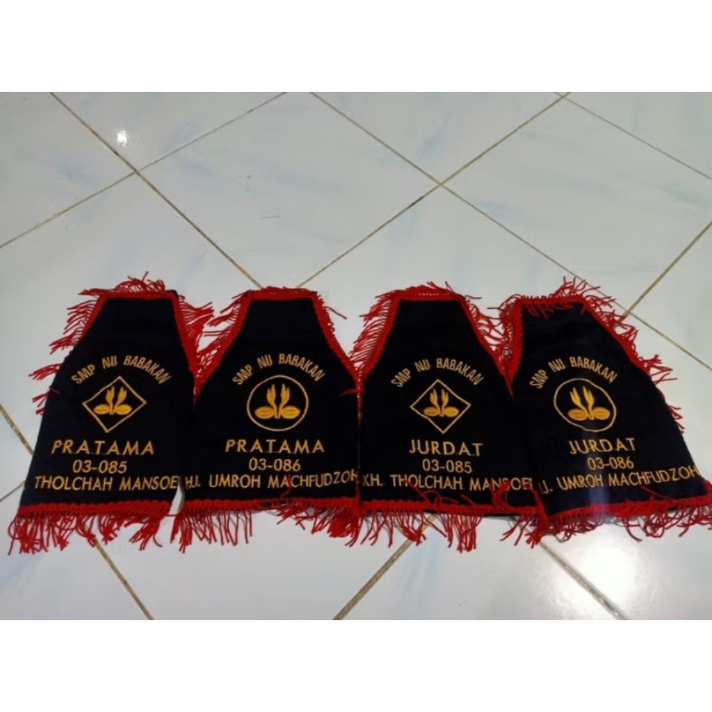 ban lengan Pramuka dan OSIS custom disaein menarik