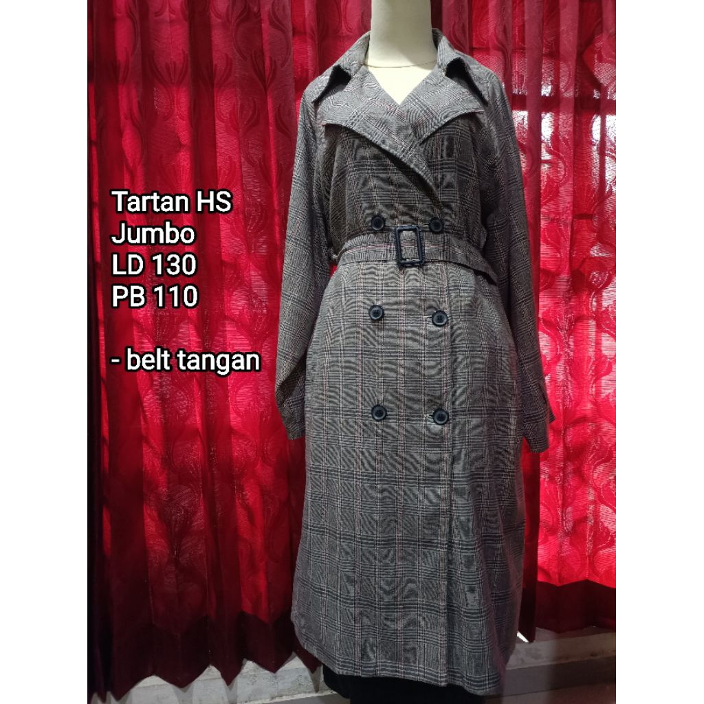 Tartan HS Jumbo Long Coat