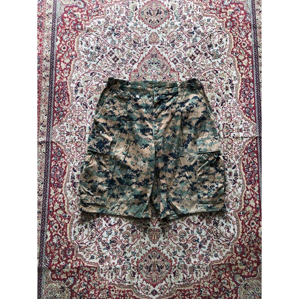 Celana Trouser woodland 3d camo cargo short pants Vintage Trouser military HH432