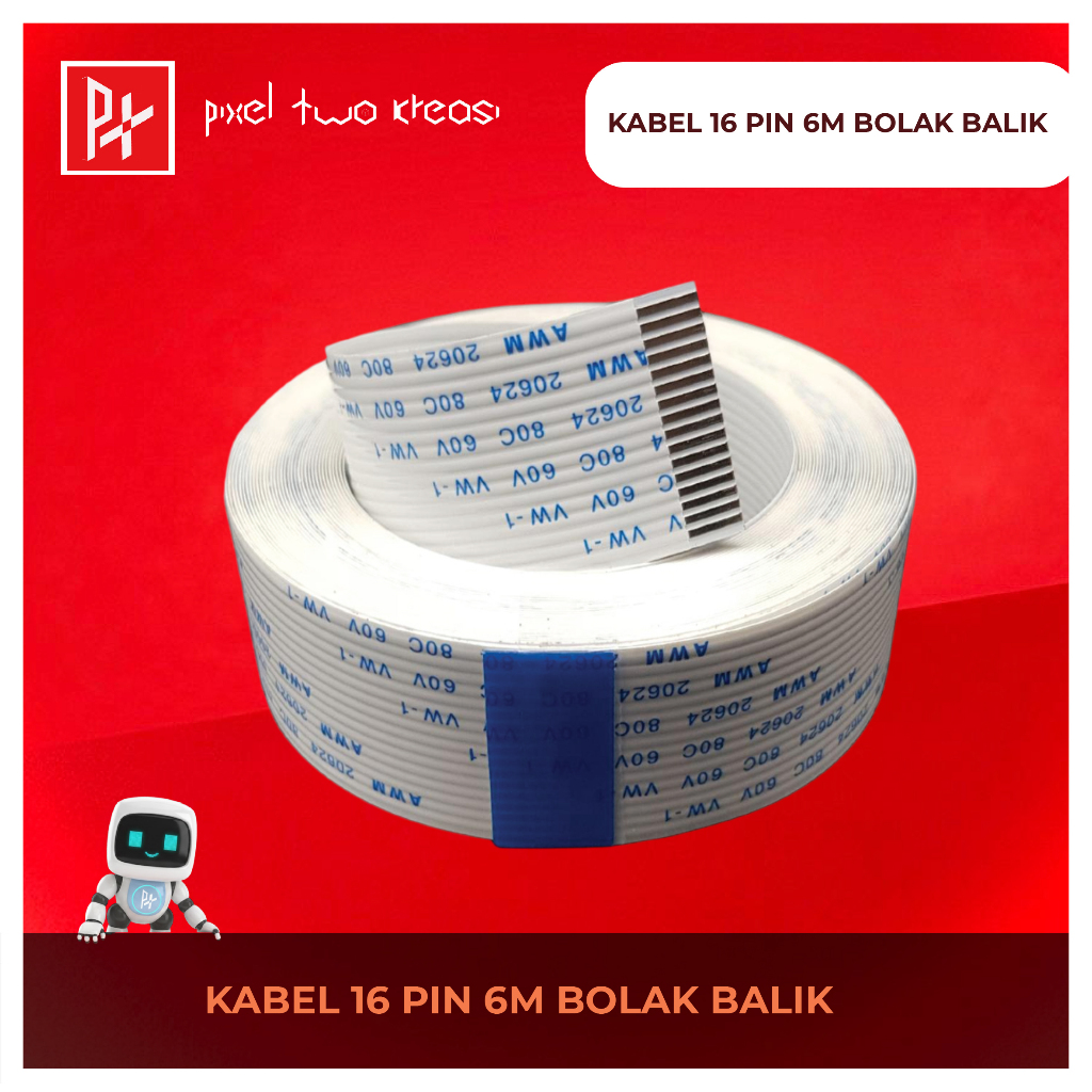 kabel 16 pin 6m bolak balik