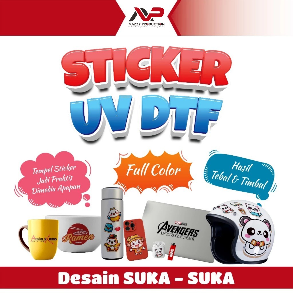 CETAK STIKER UV DTF MURAH / STIKER DTF UV A3 / STICKER UV DTF 1 METER / STICKER UV DTF 50 CM / STIKE