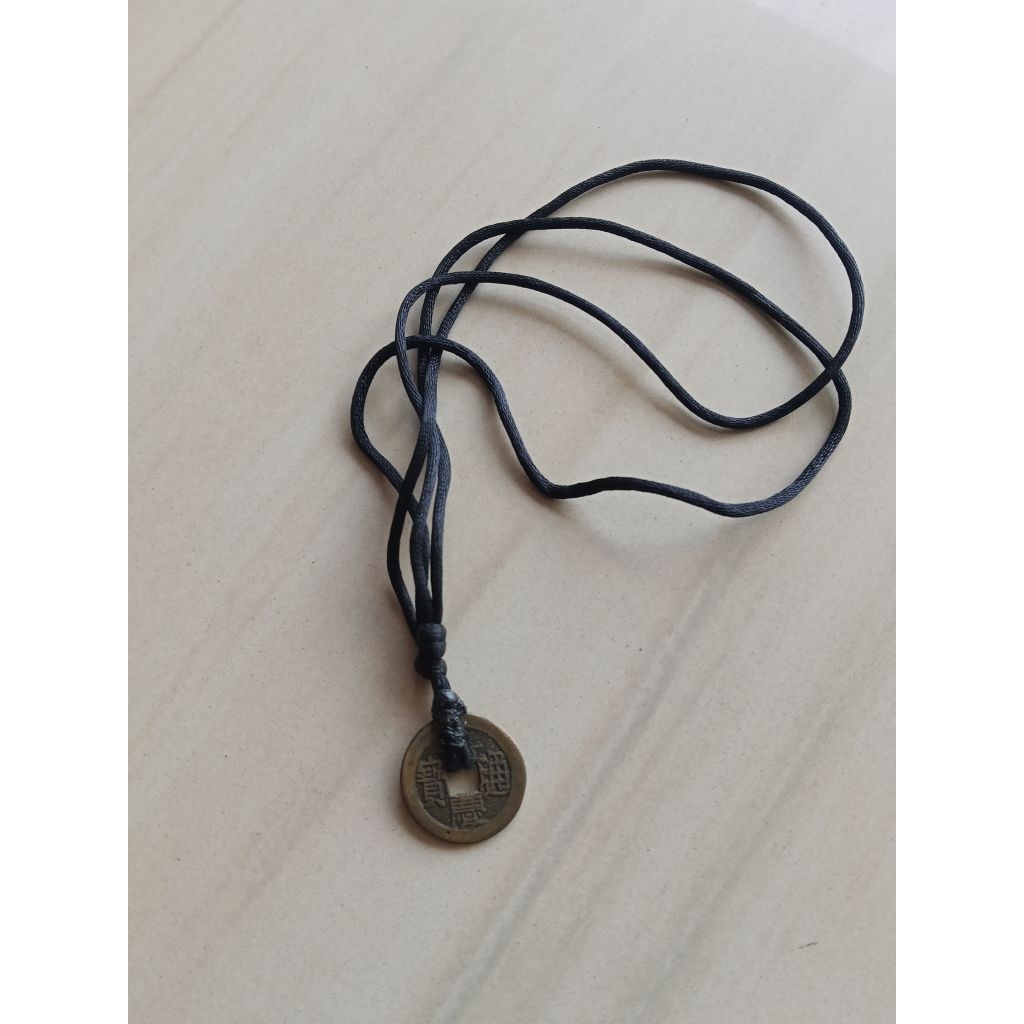 Liontin Coin Cina Kuno Asli