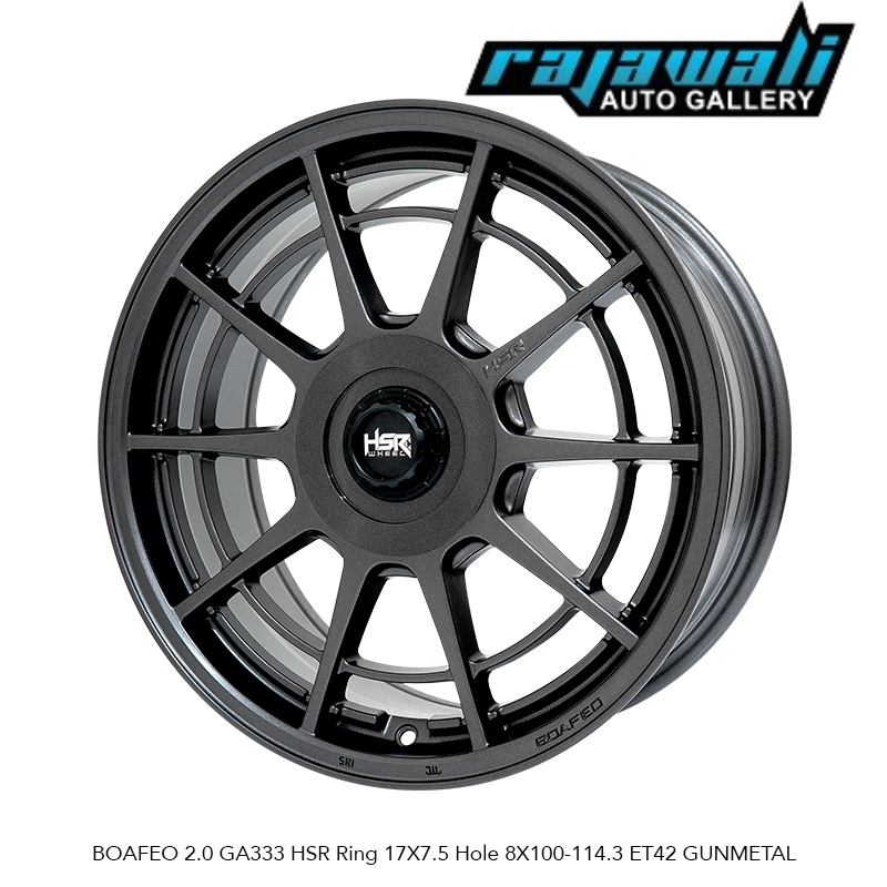 Velg Mobil Boafeo HSR R17 Untuk Avanza Jazz Yaris Vios Livina Confero Swift Dll Pelek Ring 17 HSR
