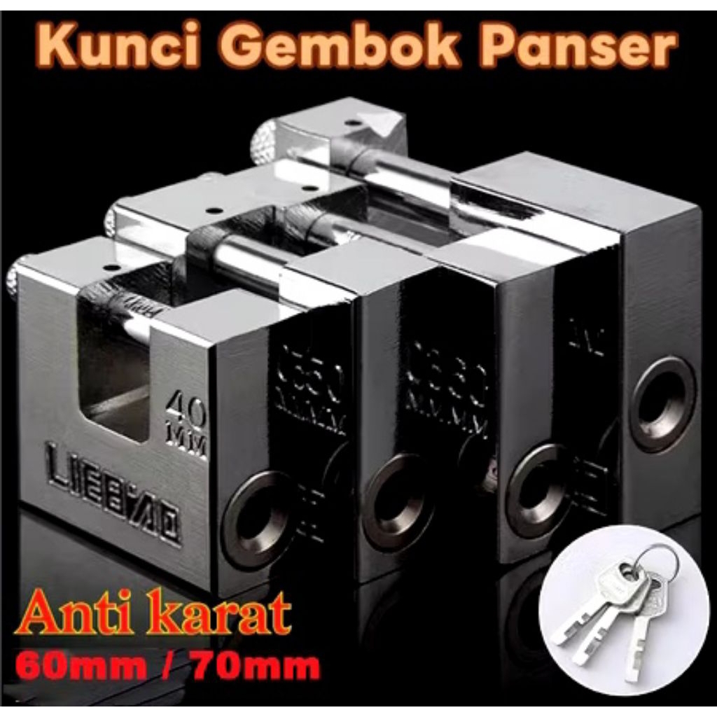Gembok Panser Gembok Stainless Anti Karat Gembok Anti Maling