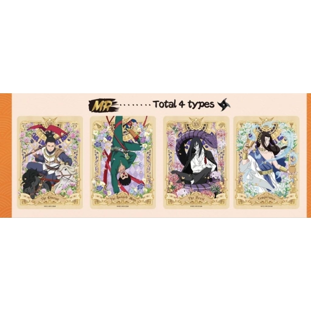 Kartu Naruto X Kayou T2W8 MR Types