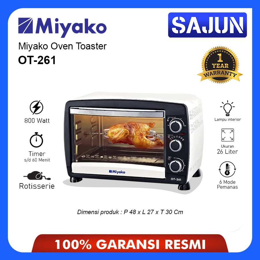 Miyako Oven Toaster OT261 26 Liter