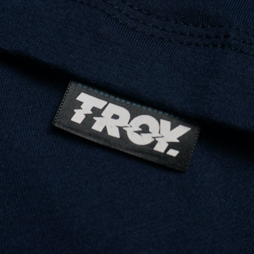 Troy Company T-shirt Blue Navy Brigade Hyena - Kaos Lengan Pendek Kaos Biru Navy MTD 2744