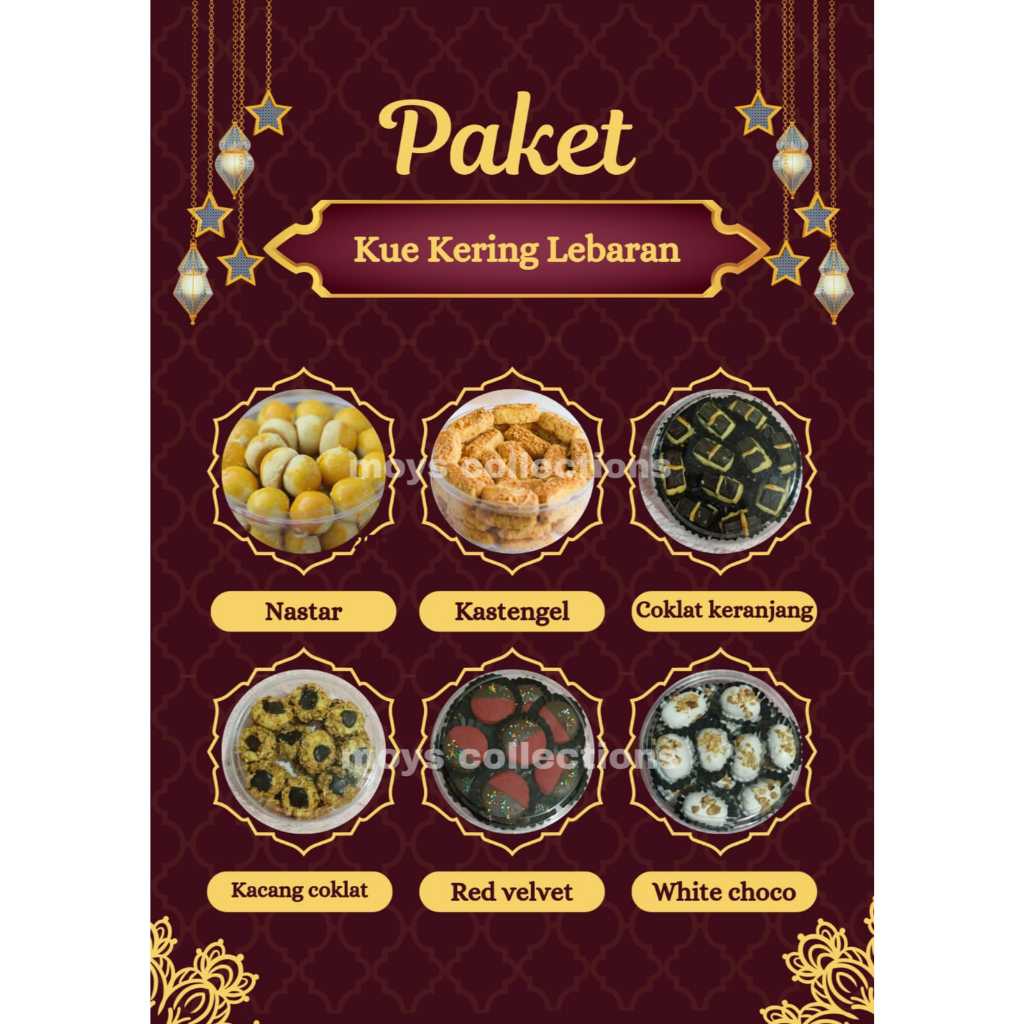 PAKET ISI 6 TOPLES 250gr Kue Kering Lebaran