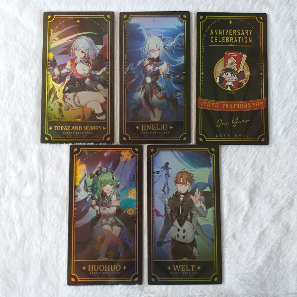 honkai star rail first anniversary holo ticket