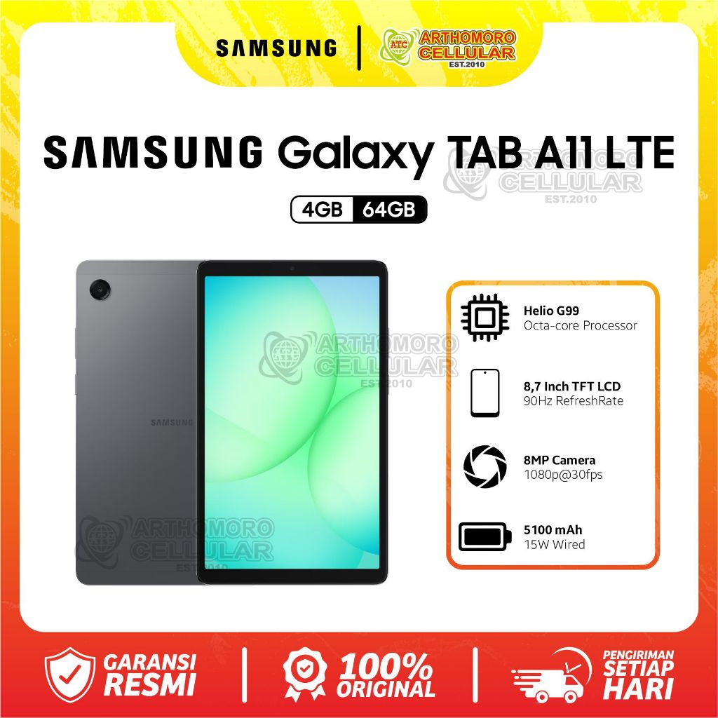 SAMSUNG TAB A11 LTE (4/64) - GARANSI RESMI