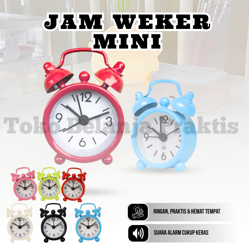 Jam Mini / Jam Meja Mini / Jam Unik / Jam Beker Mini / Jam Analog