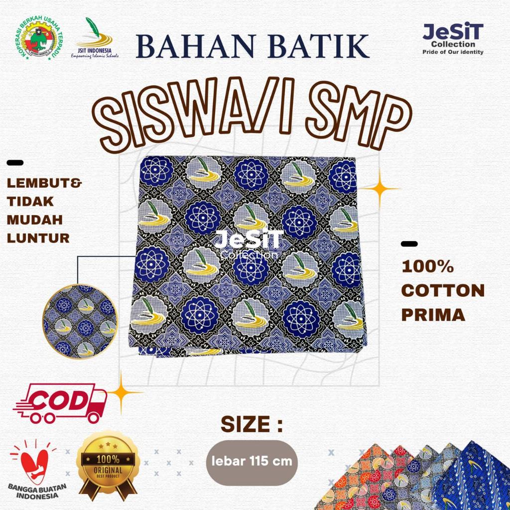Bahan Batik Siswa SMP JSIT 40'S/ORI