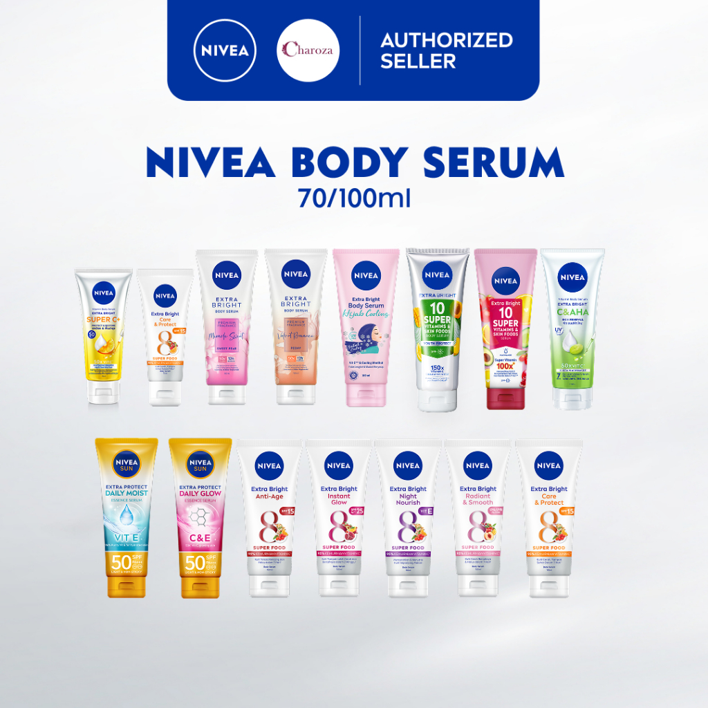 CHAROZA | NIVEA Extra White Body Serum 70ML / 180 ML