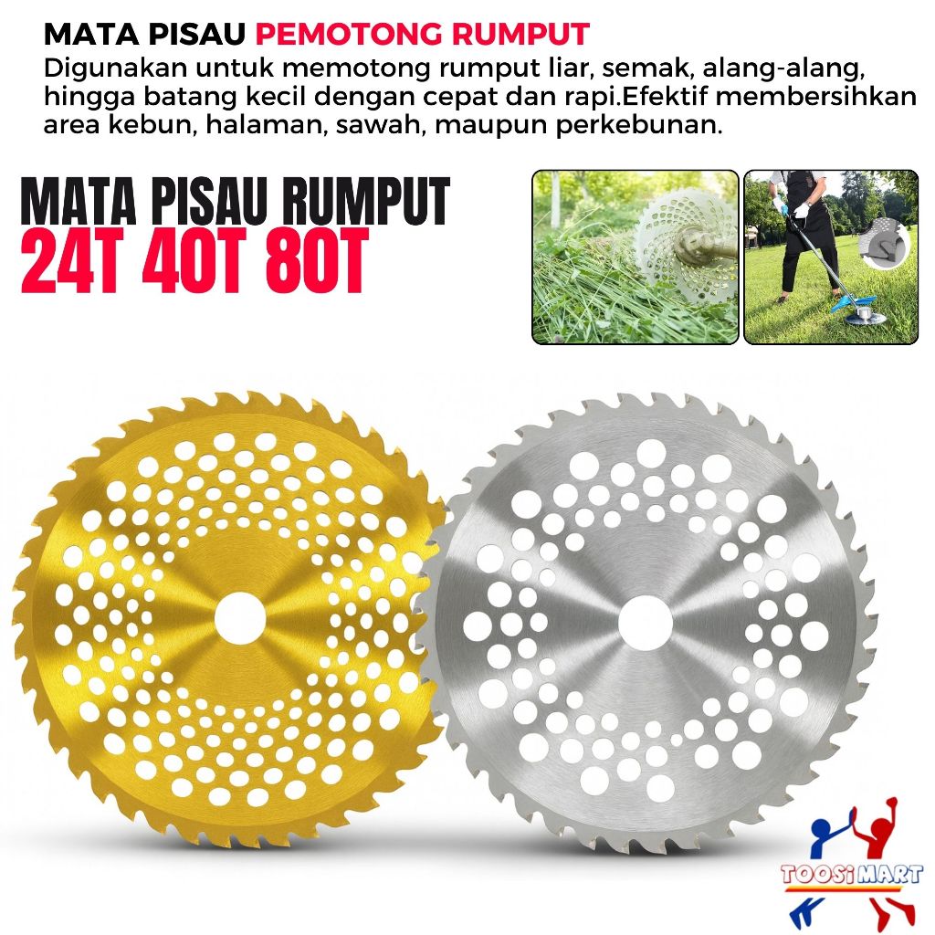 Pisau Rumput Bulat 24T 40T 80T Mata Pisau Potong Rumput Tajam Awet / Pisau Bulat / Pisau Potong Rump