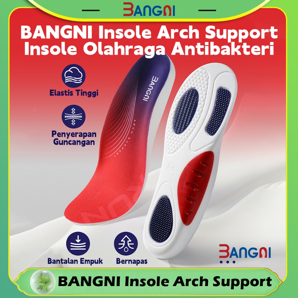 NEW PORODUK BANGNI INSOLE SEPATU ARCH SUPPORT ANTIBAKTERI PRIA DAN WANITA INSOLE SEPATU ARCH SUPPORT
