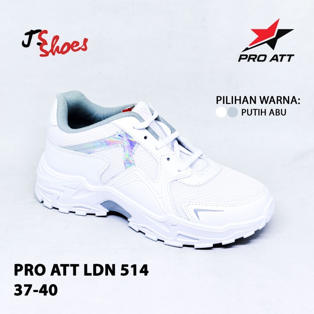 SEPATU SNEAKERS TALI WANITA DEWASA MERK PRO ATT ORIGINAL