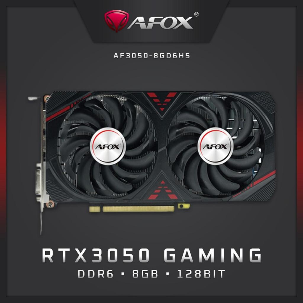 AFOX RTX 3050 8GB GDDR6 128BIT DUAL FAN VGA