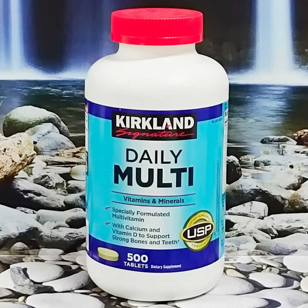 Kirkland Signature Daily Multi Multivitamin & Mineral Dukungan Kesehatan Harian daily multi isi 500 