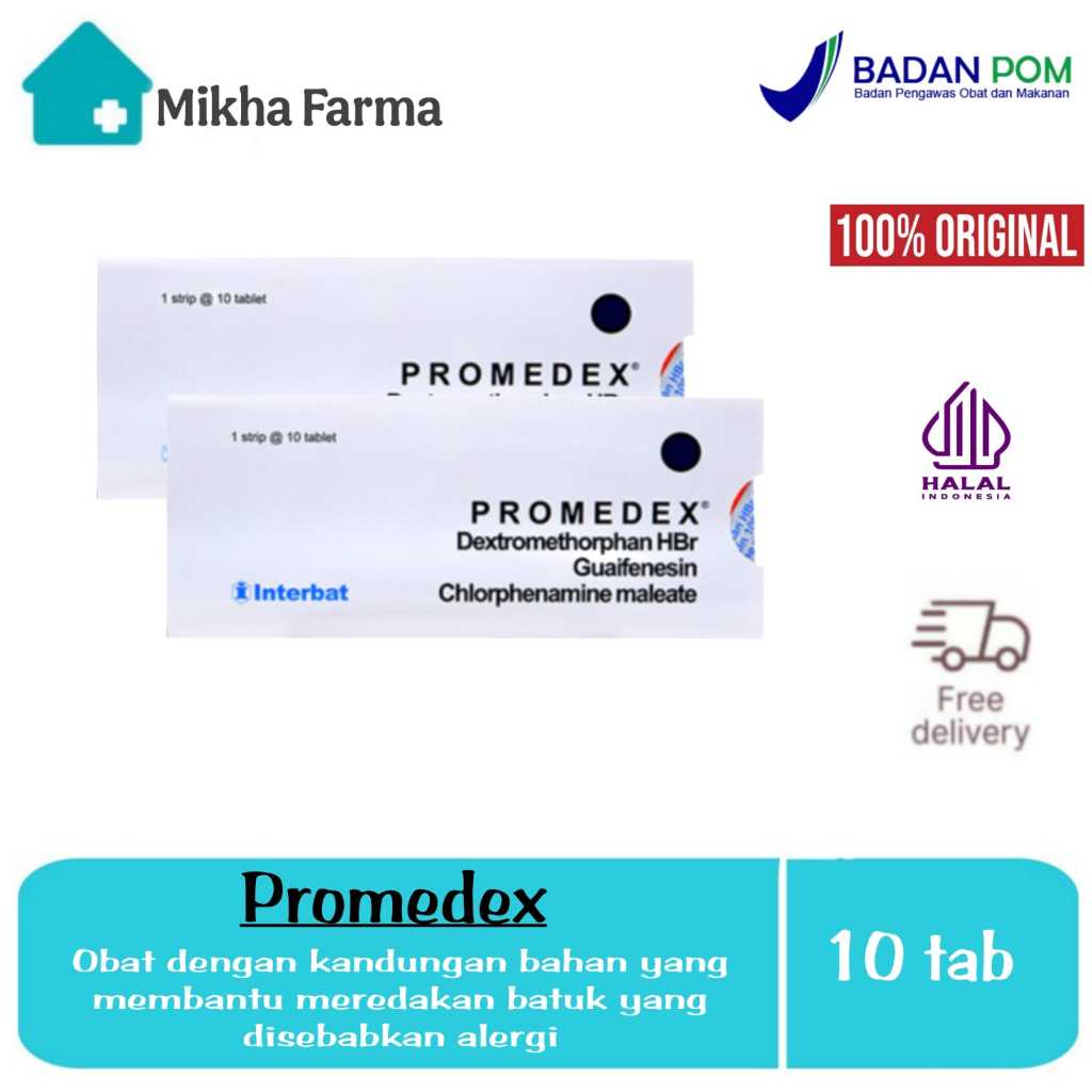 Promedex Tablet - Obat Batuk Karena Alergi