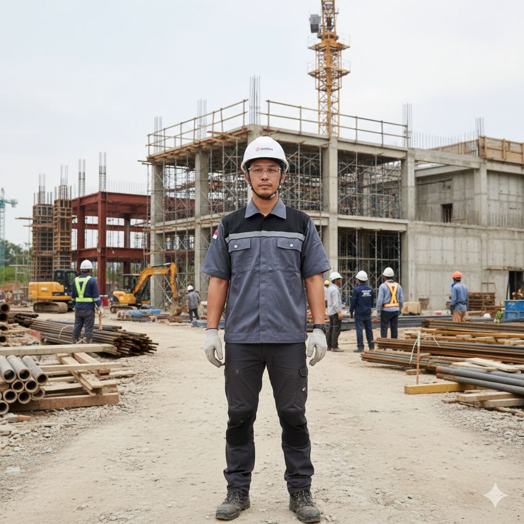 wearpack model lengan pendek/wearpack atasan lengan pendek/kemeja safety/wearpack safety lengan pend