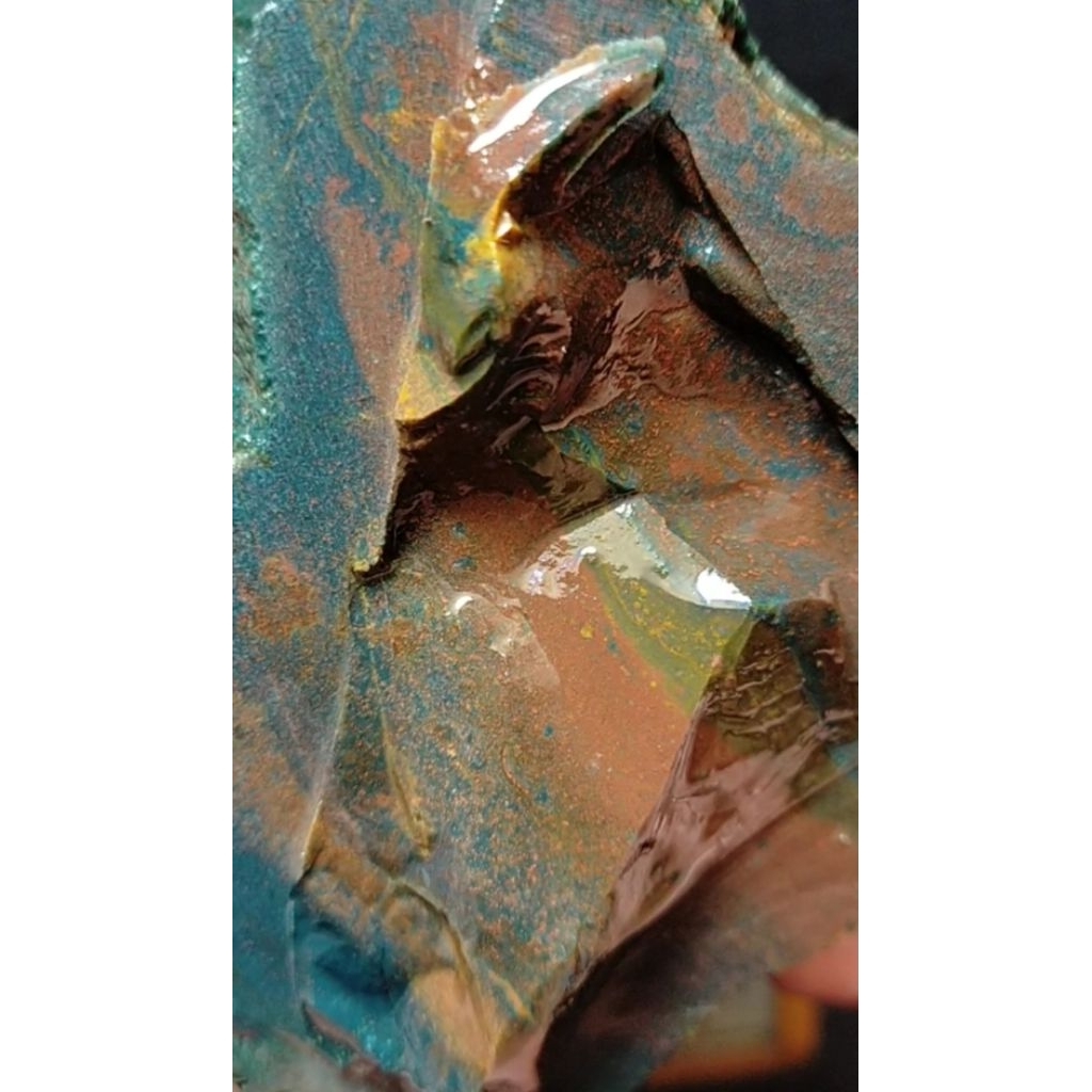 NS 29 - 9,5 Ons - Batu NOGOSUI / BLOOD STONE / Bercak Darah - Klasik Multi Warna