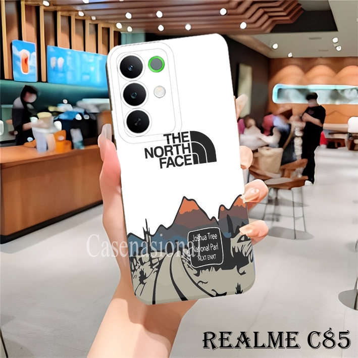 Bumper untuk Realme C85 Pro Terbaru - Silicon Lentur Pelindung Kamera Motif TNF keren Shockproof Pro