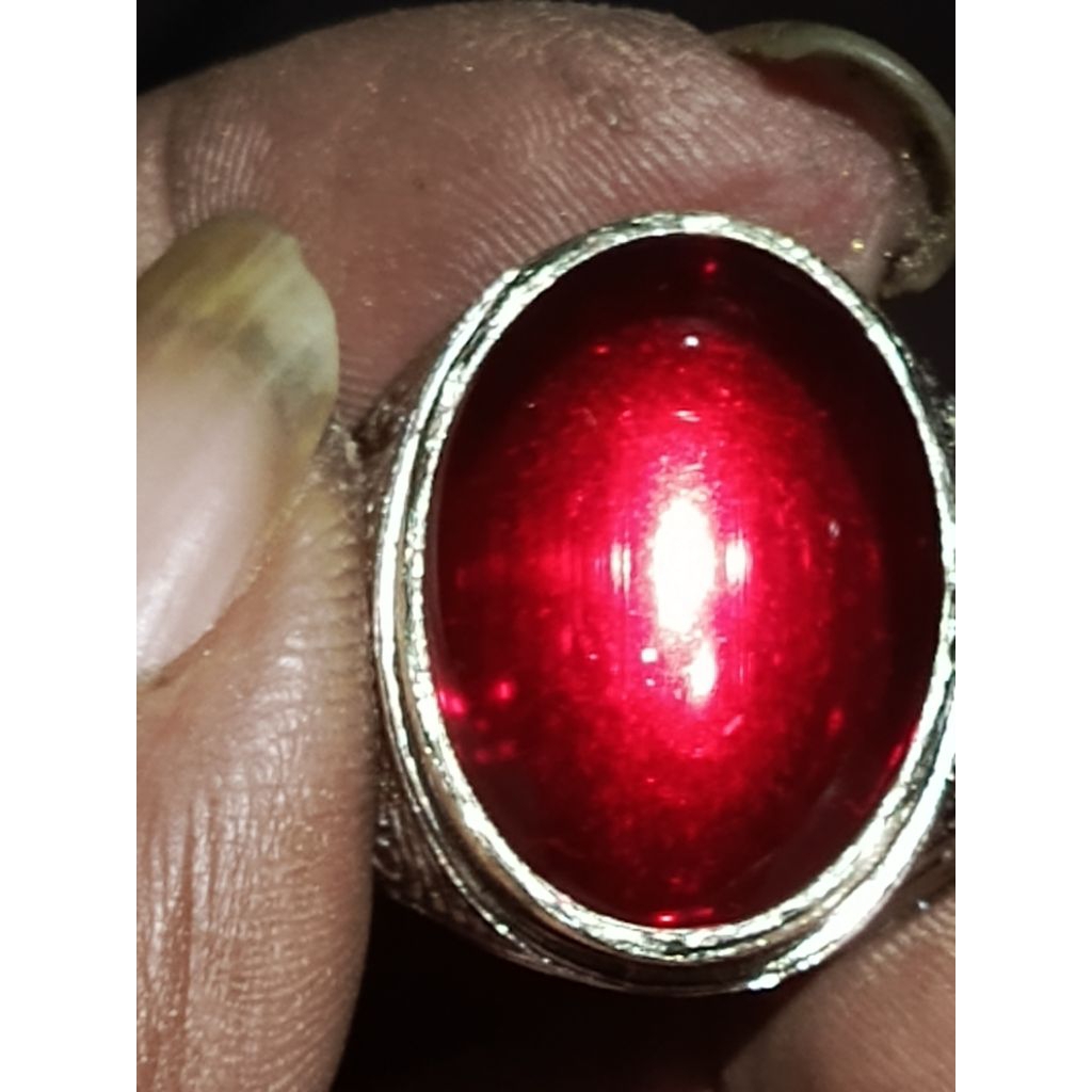 batu Mirah siam delima super mewah ikat alpaka krum no 9:5