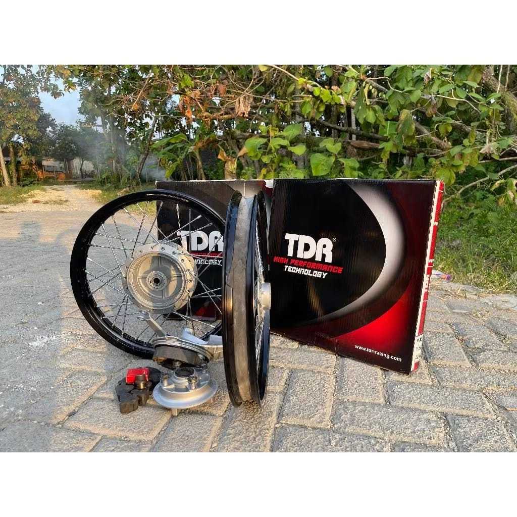 Paket Velg TDR , Vrossi & SCARLET Tromol set Jari2 Megapro mono sudah nap gear Ring 17 160&185 Paket