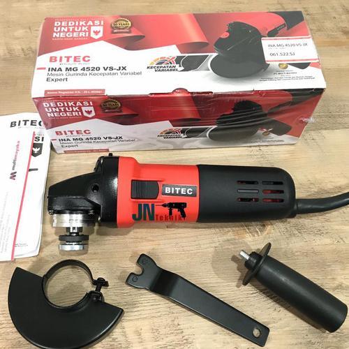 BITEC INA MG 4520 VS-JX Mesin Gerinda Tangan 4" Variable Speed - Alat Poles Mobil & Besi