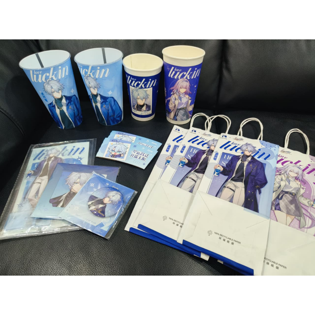 [Ready Stock] Luckin X HSR (Set phainon, set castorice, standee phainon, set badge + photocard phain