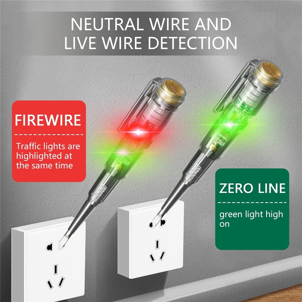 Obeng Tes Pen Bolak Balik 2 LED Indikator Tester Multifungsi