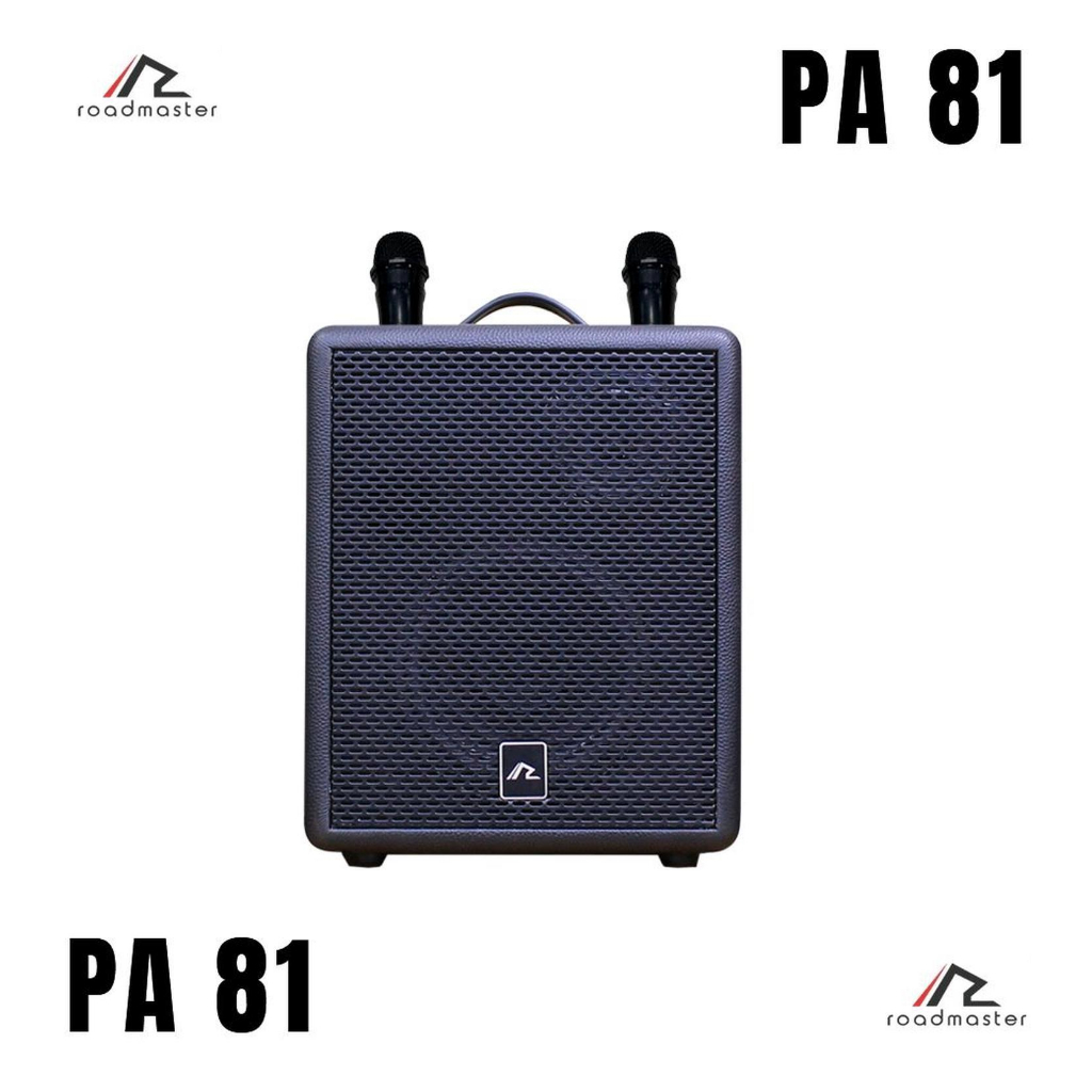 Speaker Portable Roadmaster PA-81 8" + 2 Mic Wireless BT TWS / Speaker Karaoke RoadMaster PA81 PA 81