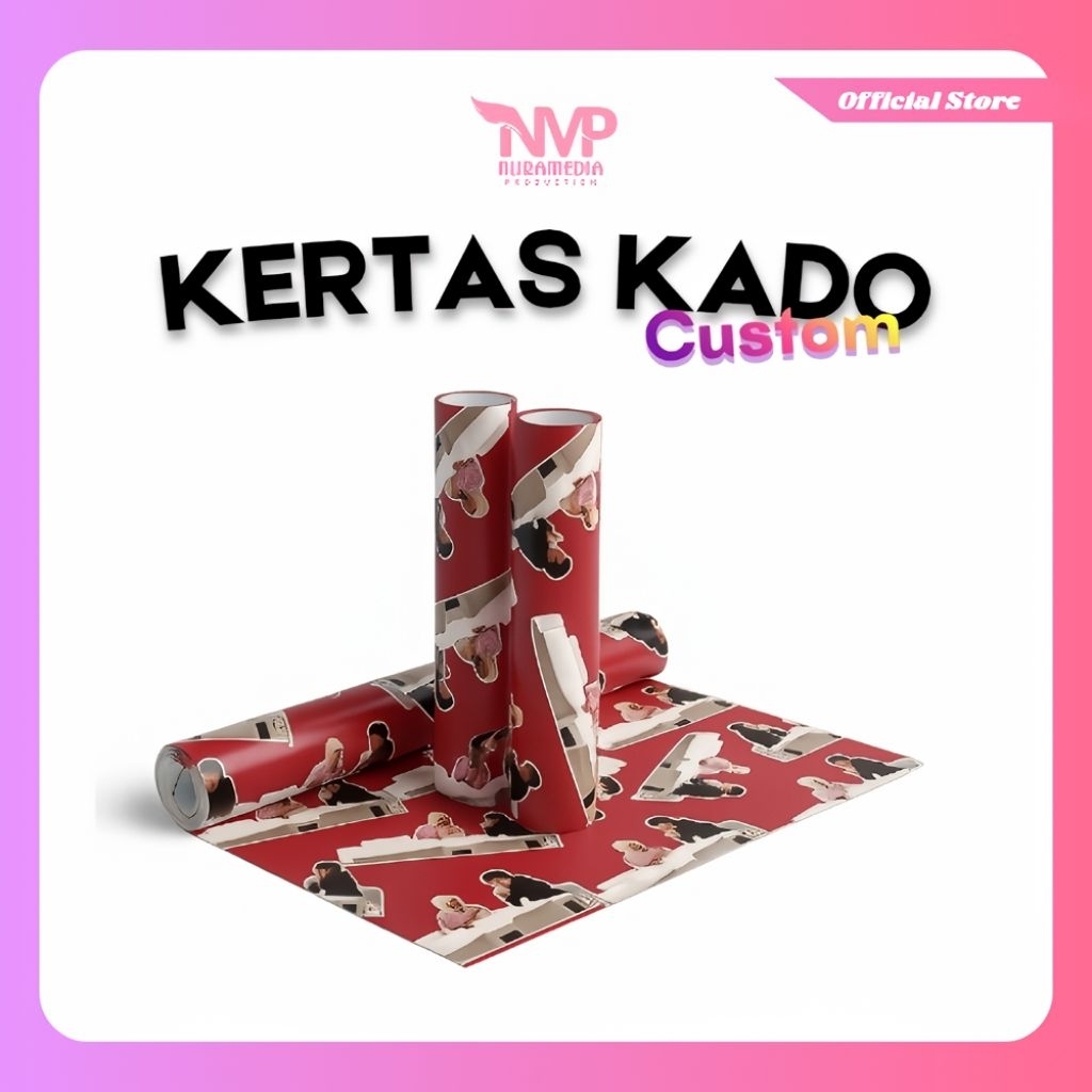 Kertas Kado Custom Foto Wajah Sendiri