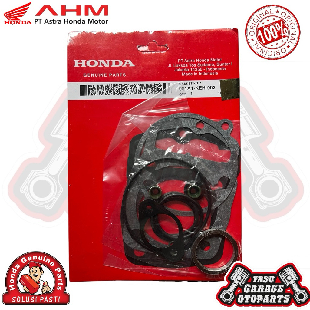 061A1KEH002 Gasket Kit A Paking Packing Top Set Megapro Tiger Lama Lawas Revo Ori AHM 061A1-KEH-002