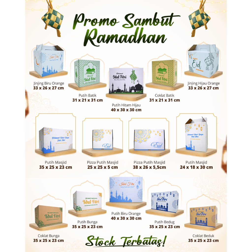 Box Parcel (Jinjing / Non Jinjing) Kardus/Parcell/Lebaran/idul Fitri/Paket