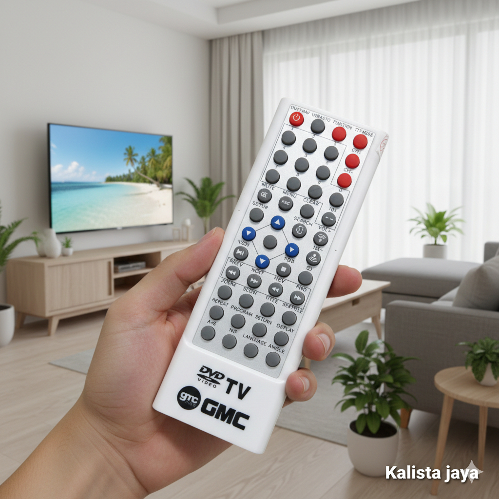 REMOTE REMOT DVD TV PORTABLE GMC ORIGINAL ASLI