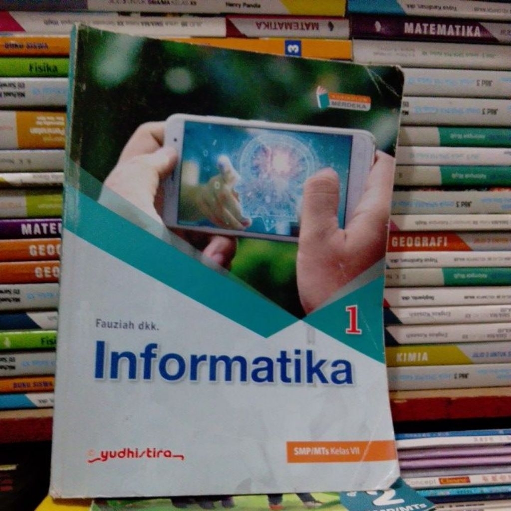 original bekas buku informatika SMP kelas VII