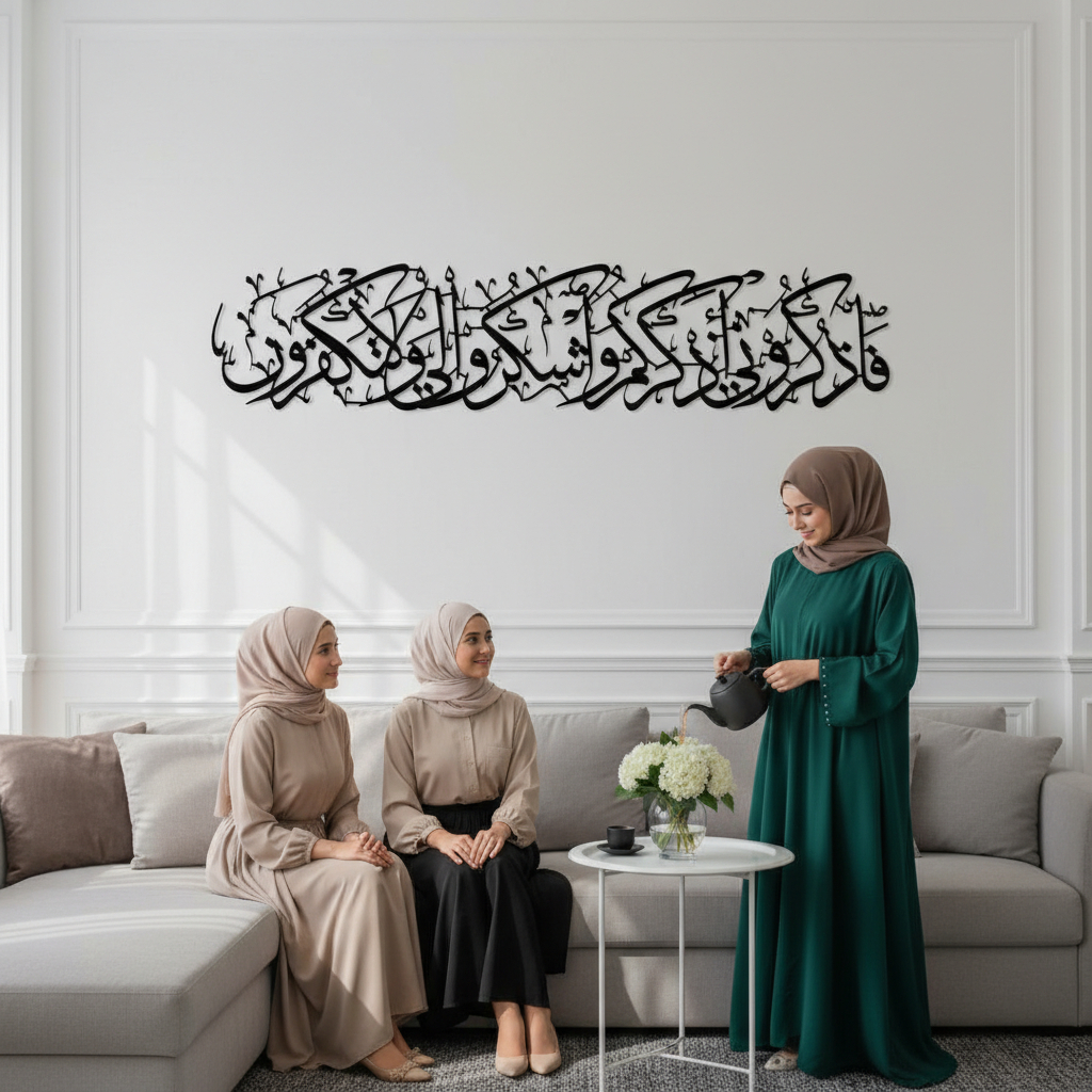 -Hiasan Dinding Kayu Plywood 6mm Kaligrafi Fadzkuruni