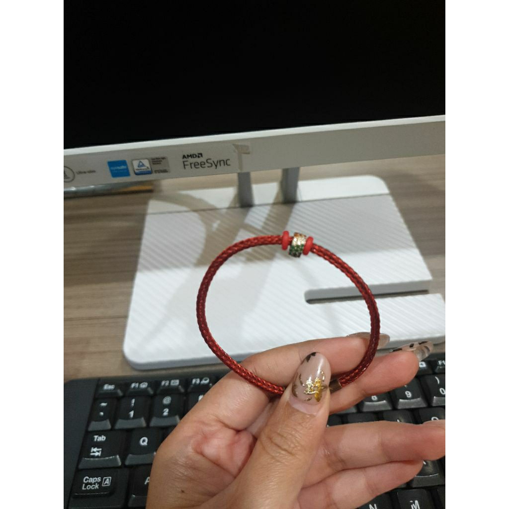 gelang emas charm
