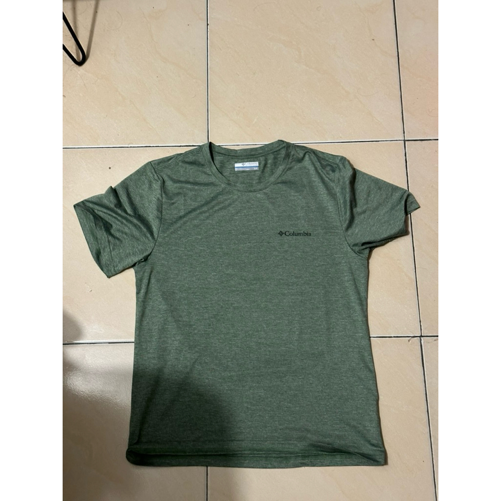 base layer columbia lengan pendek hiking kaos