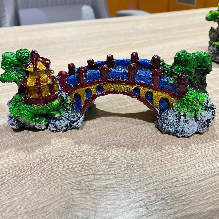 (The Ham's) Jembatan Thailand hiasan aquarium jembatan thailand, dekorasi aquarium jembatan thailand