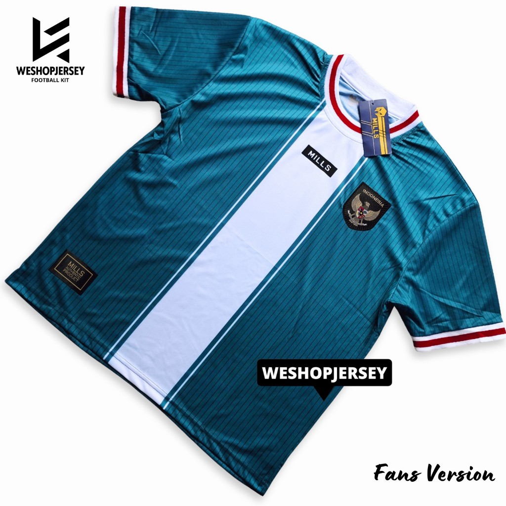 Fans Version Jersey Timnas Indonesia Blokcore 2025 Baju Bola Indo Classic Hijau 24 25 Full Patch Sab