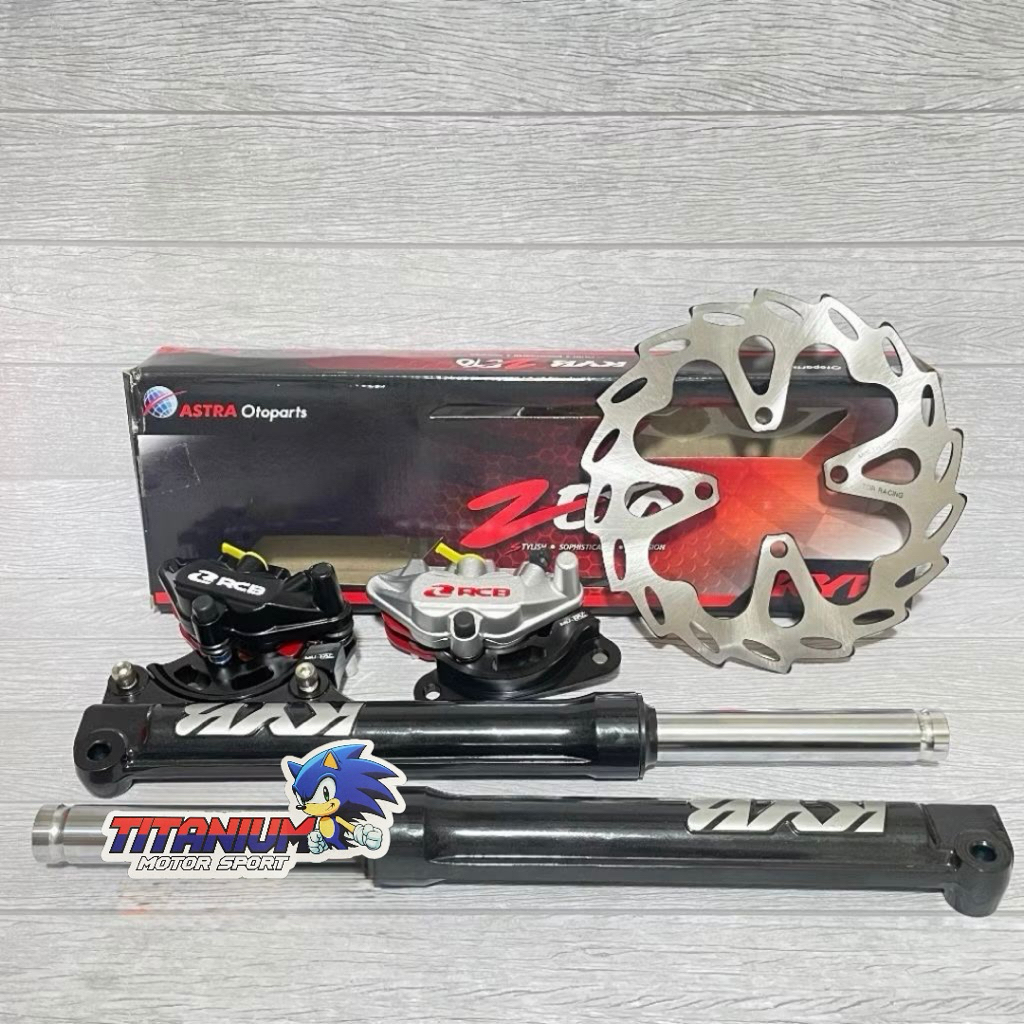 SHOCK DEPAN KYB PLUS KALIPER RCB DISC TDR 220MM MIO SPORTY MIO SMILE MIO SOUL MIO GT SOUL GT M3 MIO 