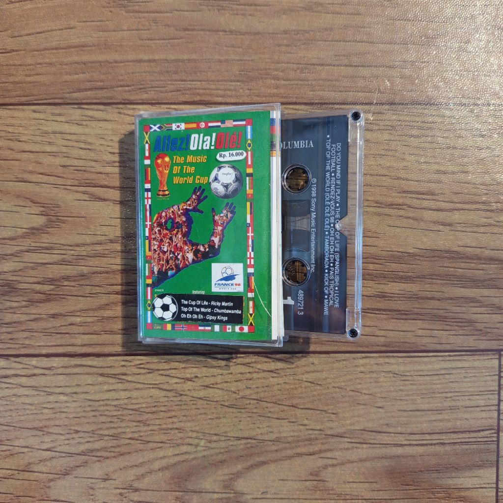Kaset Pita Allez Ola Ole - The Music of The World Cup