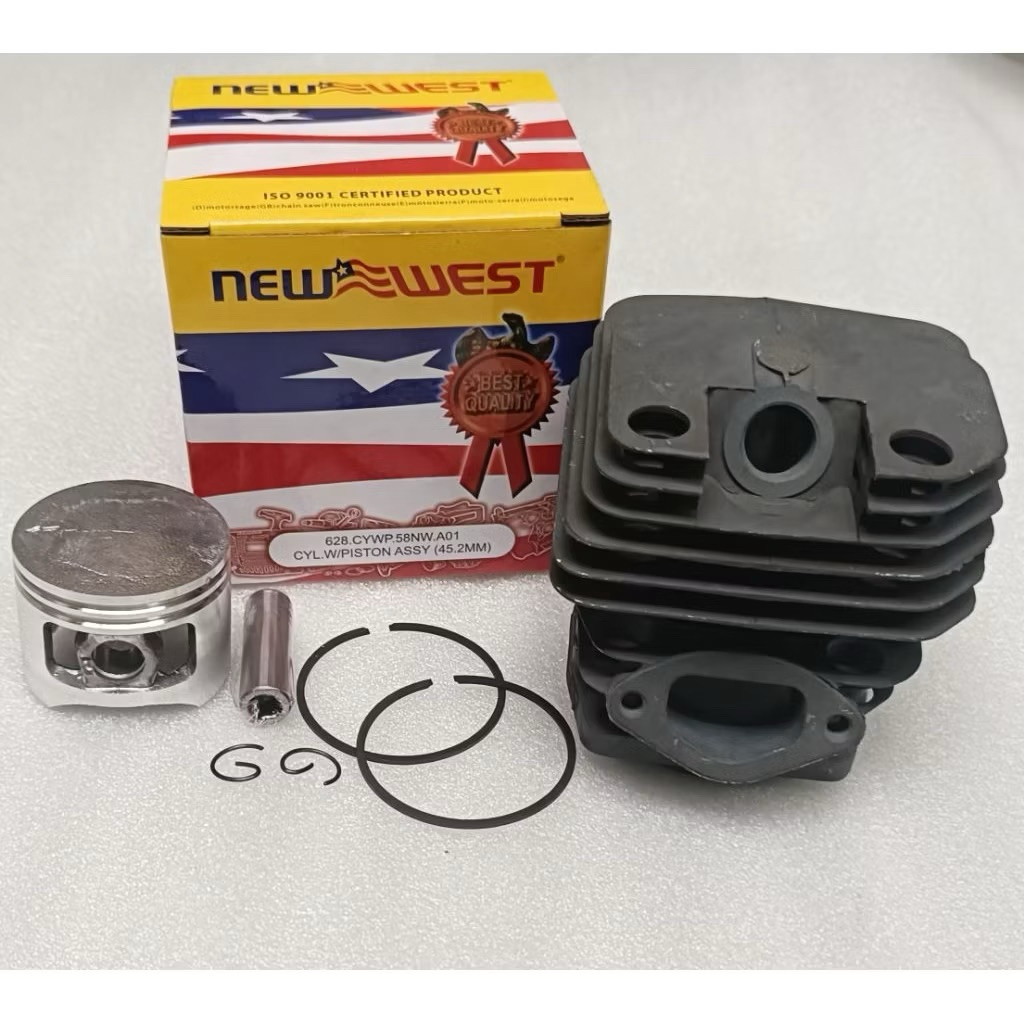 promo Cylinder Blok New West 628 (45,2mm) Boring Komplit Senso 5800 Chainsaw New West